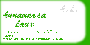 annamaria laux business card